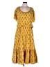 Rhode Paisley Yellow Casual Dress Size M - photo 1