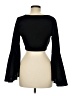 Unbranded Black Long Sleeve Blouse Size M - photo 2