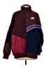 Nike 100% Polyester Color Block Burgundy Track Jacket Size S - photo 1