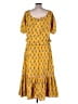 Rhode Paisley Yellow Casual Dress Size M - photo 2