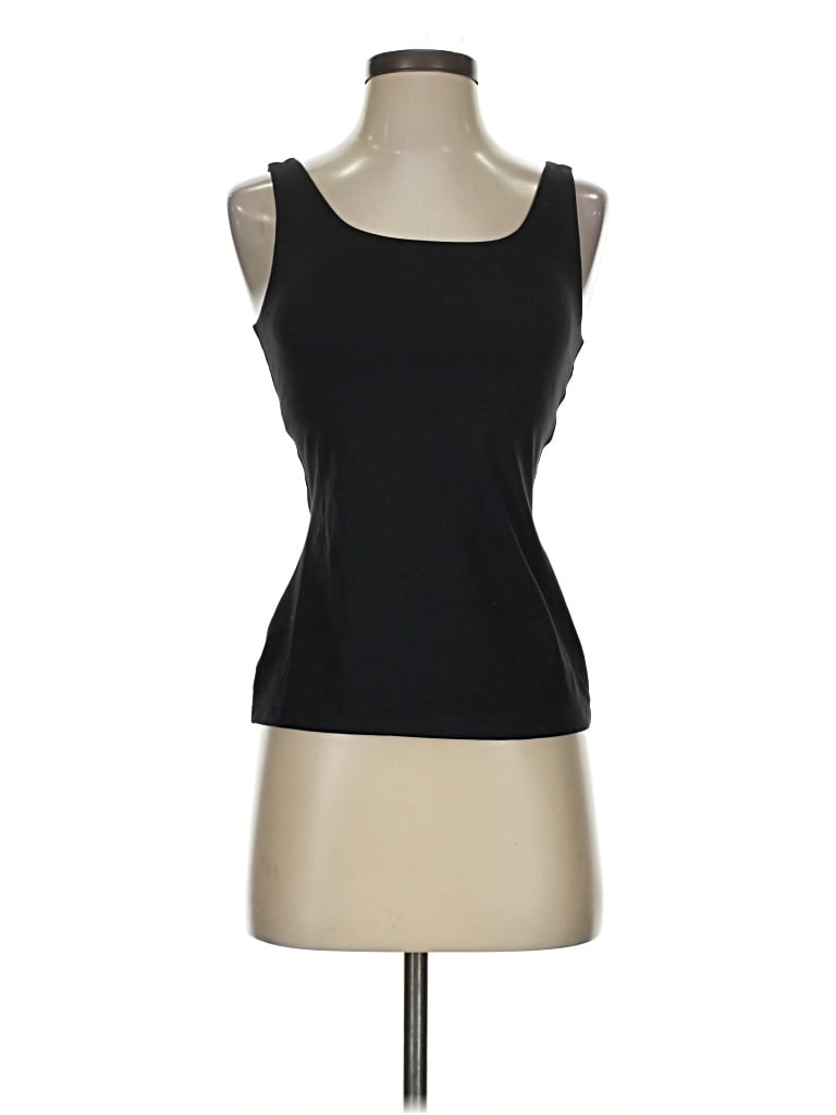 Pre-owned Carbon38 Tank Top Black Strapless Neckline Tops