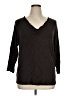 Norton McNaughton Black 3/4 Sleeve Top Size 1X - photo 1