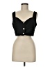 Unbranded 100% Polyester Black Tank Top Size 8 - 10 - photo 1