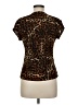 Susan Lawrence Animal Print Brown Short Sleeve Top Size M (petite) - photo 2