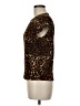 Susan Lawrence Animal Print Brown Short Sleeve Top Size M (petite) - photo 5