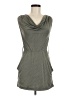 Studio Y Solid Gray Casual Dress Size S - photo 1
