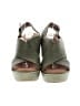 Born Crown 100% Leather Green Wedges Size EU 39 - photo 2