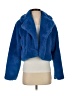 Love Tree 100% Polyester Blue Faux Fur Jacket Size S - photo 1