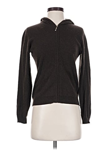 Cashmere Zip Up Hoodie (view 1)