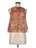 MNG 100% Polyester Orange Sleeveless Blouse Size 6 - photo 1