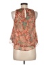 MNG 100% Polyester Orange Sleeveless Blouse Size 6 - photo 2