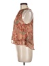 MNG 100% Polyester Orange Sleeveless Blouse Size 6 - photo 5
