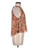 MNG 100% Polyester Orange Sleeveless Blouse Size 6 - photo 4