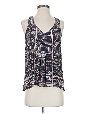 Waverly Grey Sleeveless Silk Top (view 1)