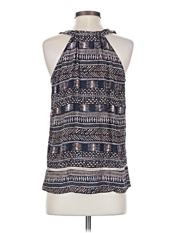 Waverly Grey Sleeveless Silk Top (view 2)
