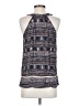 Waverly Grey 100% Silk Blue Sleeveless Silk Top Size XS - photo 2