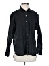 J.Jill 100% Linen Solid Black Long Sleeve Button-Down Shirt Size S - photo 1