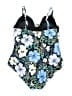 Jantzen Floral Blue One Piece Swimsuit Size 16 - photo 2