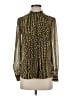 Reiss 100% Polyester Polka Dots Brown Long Sleeve Blouse Size 0 - photo 1