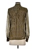 Reiss 100% Polyester Polka Dots Brown Long Sleeve Blouse Size 0 - photo 2