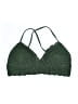 Hollister 100% Polyester Green Swimsuit Top Size S - photo 1