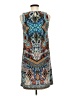 Madison Leigh Paisley Blue Casual Dress Size 6 - photo 2