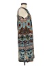 Madison Leigh Paisley Blue Casual Dress Size 6 - photo 4