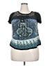BILA 100% Rayon Teal Short Sleeve Top Size XXL - photo 1