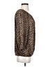 MICHAEL Michael Kors 100% Viscose Animal Print Brown 3/4 Sleeve Blouse Size S - photo 4