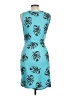 Unbranded Tropical Teal Cocktail Dress Size L - photo 2