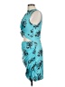 Unbranded Tropical Teal Cocktail Dress Size L - photo 5