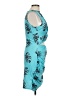 Unbranded Tropical Teal Cocktail Dress Size L - photo 4