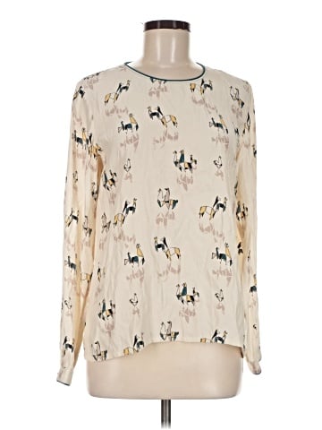 Piamita Long Sleeve Silk Top (view 1)