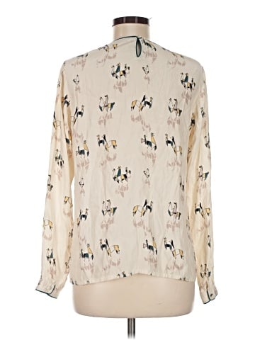 Piamita Long Sleeve Silk Top (view 2)