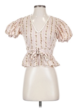 Love Shack Fancy Short Sleeve Blouse