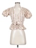 LoveShackFancy Ivory Short Sleeve Blouse Size 4 - photo 1