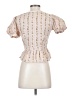 LoveShackFancy Ivory Short Sleeve Blouse Size 4 - photo 2