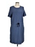 Sinuous Blue Casual Dress Size L - photo 1