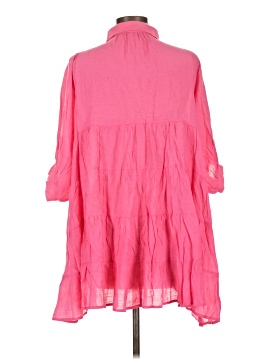 Zenana 3/4 Sleeve Button-Down Shirt (view 2)