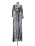 Unbranded Paisley Gray Blue Casual Dress Size M (estimated) - photo 1