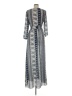 Unbranded Paisley Gray Blue Casual Dress Size M (estimated) - photo 2
