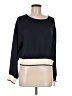 Theory 100% Silk Black 3/4 Sleeve Top Size M - photo 1
