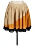 Bar III 100% Polyester Color Block Tan Casual Skirt Size L - photo 1