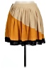 Bar III 100% Polyester Color Block Tan Casual Skirt Size L - photo 2