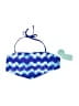 Copper Key Chevron-herringbone Blue Swimsuit Top Size 16 - photo 1