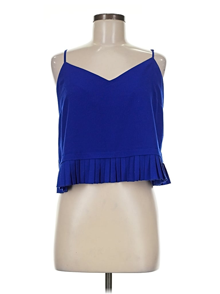 Pre-owned French Connection Sleeveless Blouse In Blue