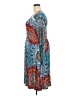 POSESHE Paisley Blue Casual Dress Size 2X - photo 5