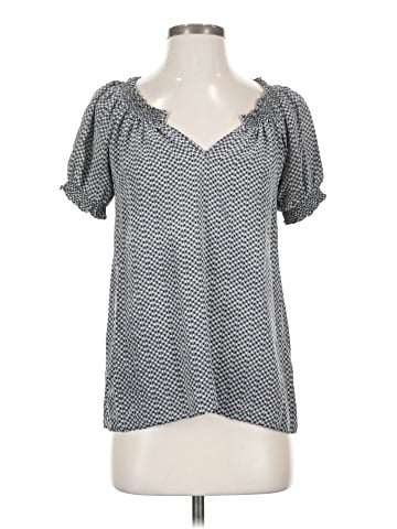 Joie Short Sleeve Silk Top (view 1)