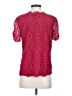 Joie Burgundy Short Sleeve Blouse Size S - photo 2