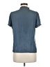 T Tahari 100% Polyester Blue Short Sleeve Blouse Size M (estimated) - photo 2